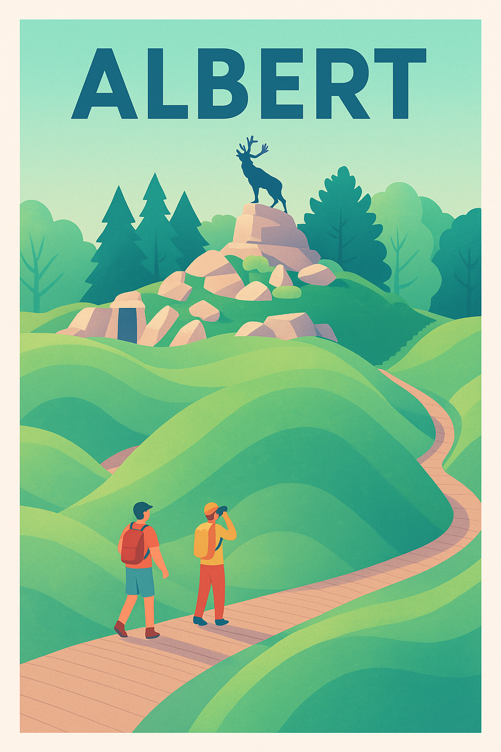 Affiche de Albert - Aventure et découverte en pleine nature