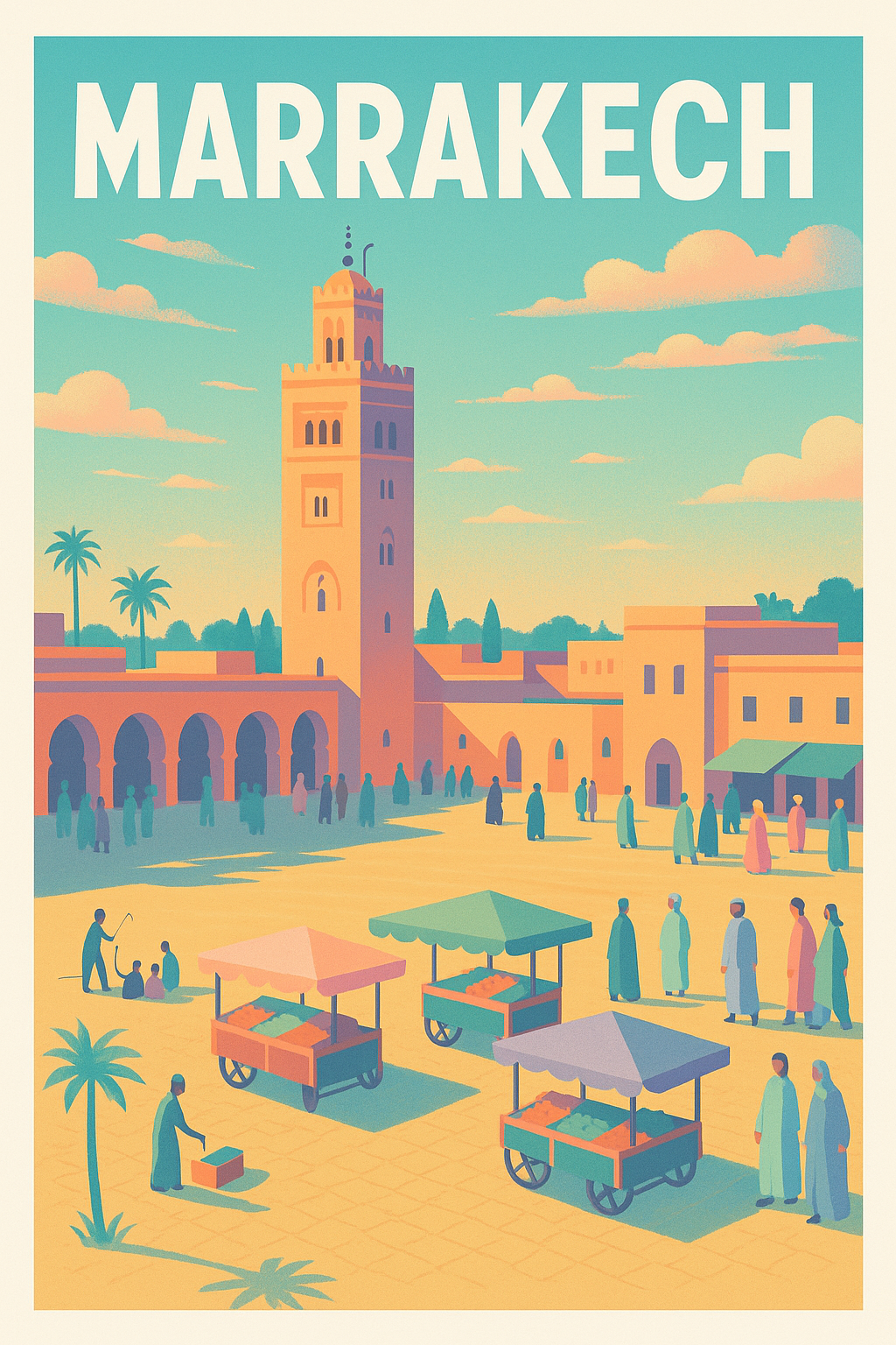 Affiche de Marrakech - L'âme vibrante de la place