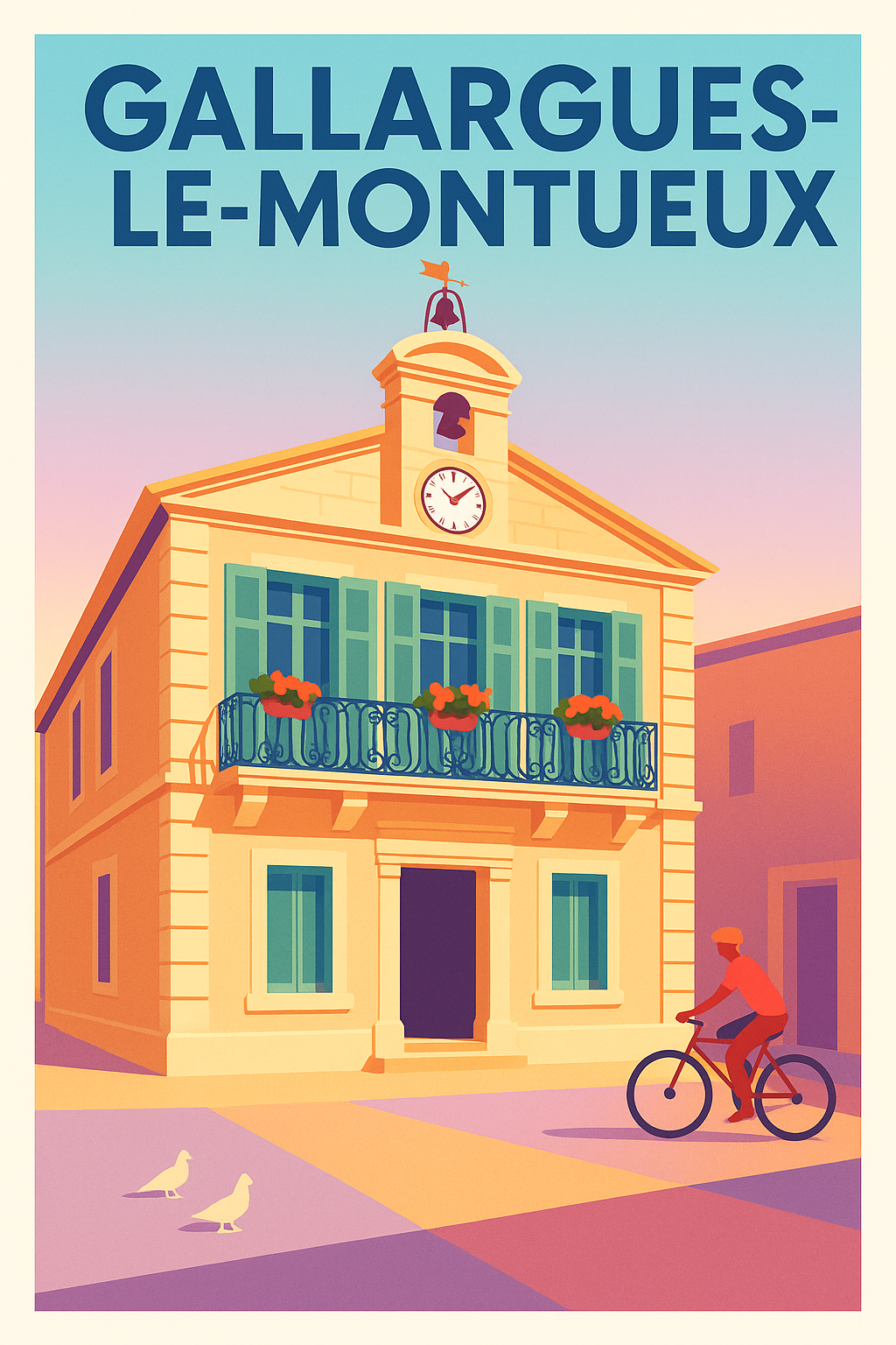 Affiche de Gallargues-le-Montueux - Charme et douceur du village méridional