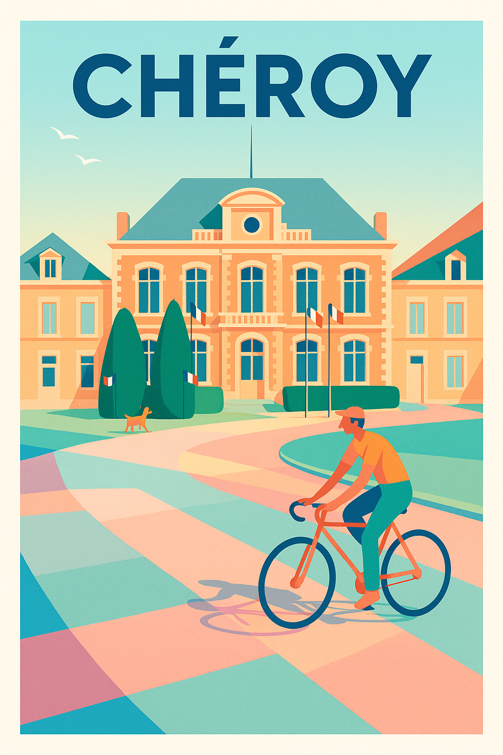 Affiche de Chéroy - L'élégance paisible au cœur de la ville