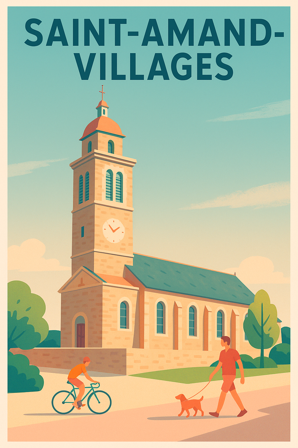 Affiche de Saint-Amand-Villages - Sérénité et patrimoine au cœur du village
