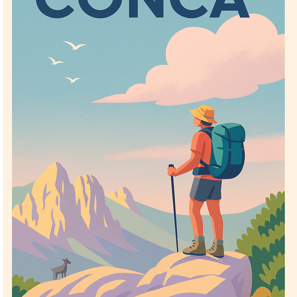 Affiche de Conca - L'appel de la montagne et de l'aventure