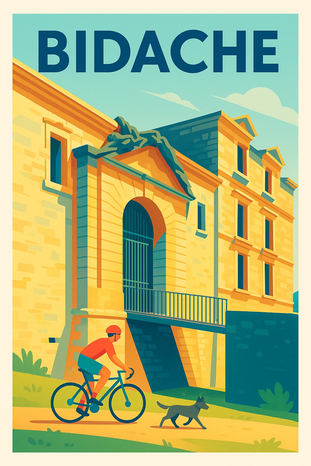 Affiche de Bidache - Charme historique et balade en pleine nature