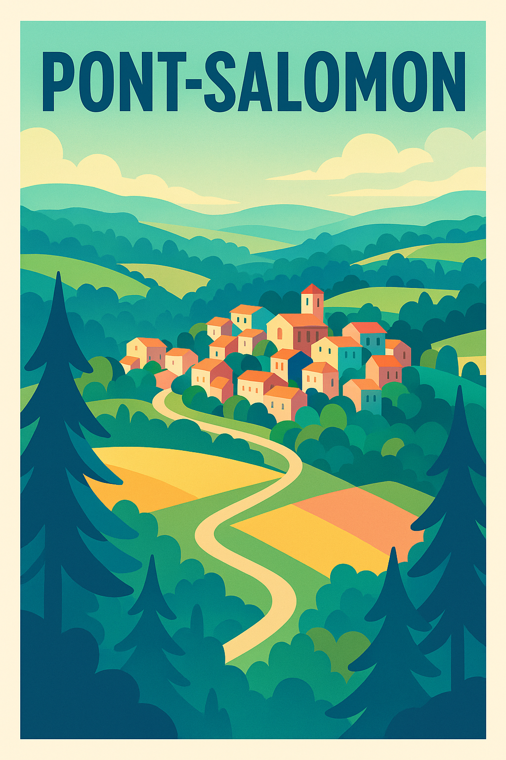 Affiche de Pont-Salomon - Charme bucolique au cœur de la nature