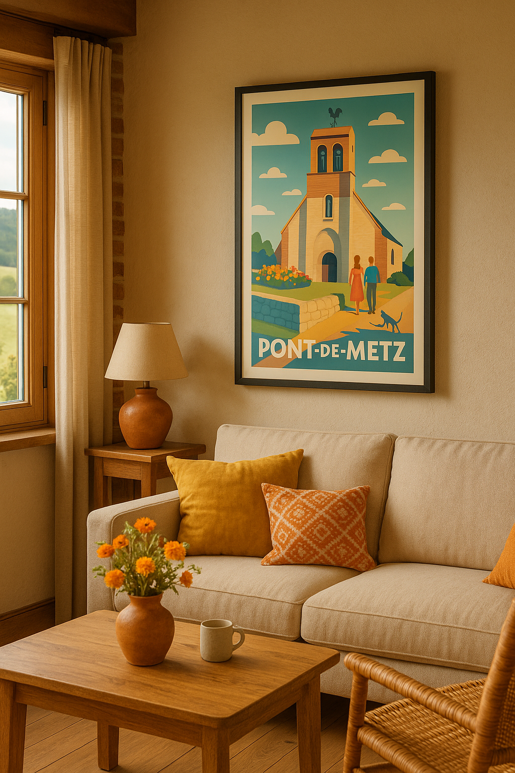 Mise en situation Affiche de Pont-de-Metz - Charme et tranquillité au cœur de la Picardie