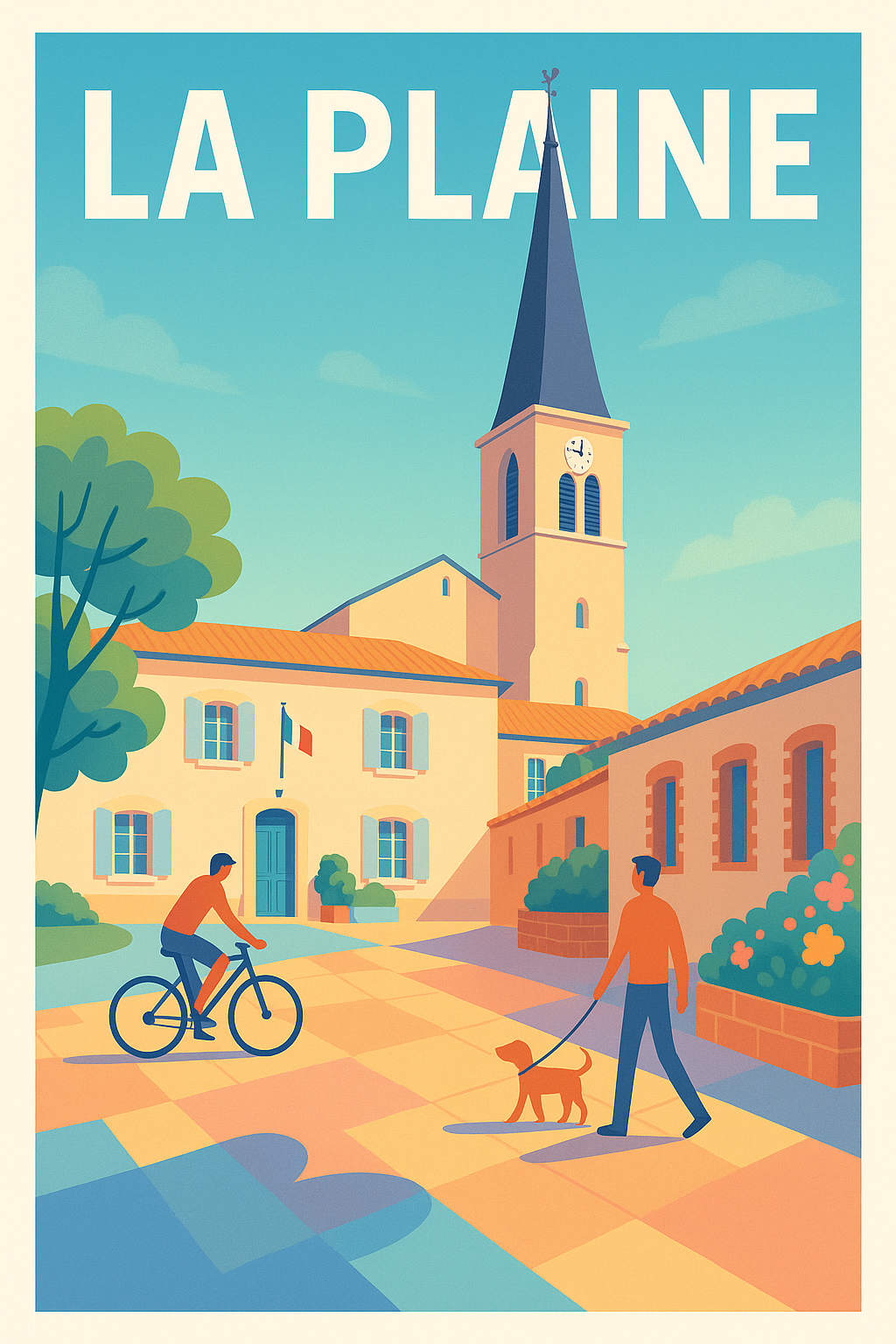 Affiche de La Plaine - Charme paisible et vie locale