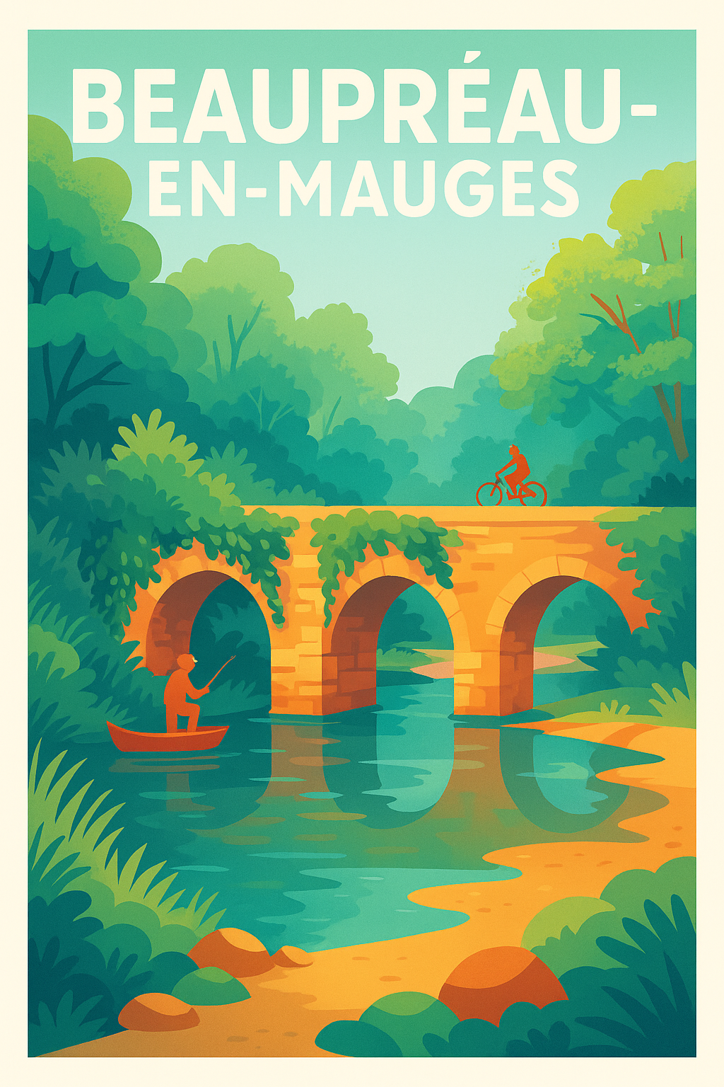 Affiche de Beaupréau-en-Mauges - Nature et détente au fil de l'eau