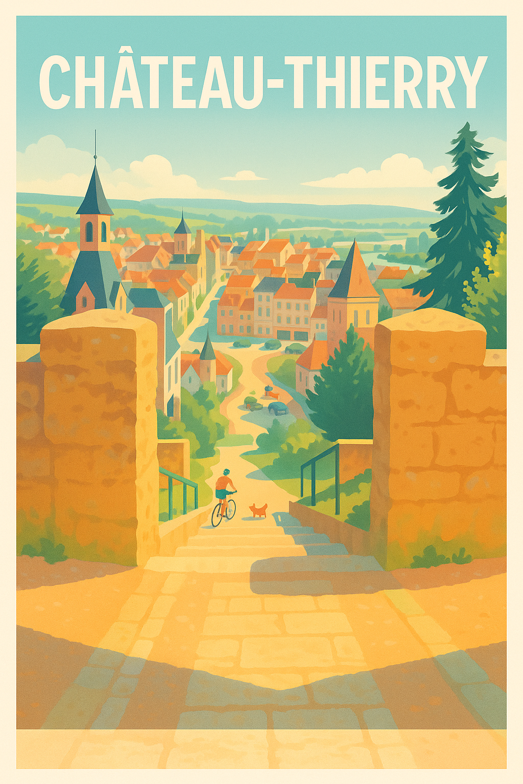 Affiche de Château-Thierry - En route vers le charme historique