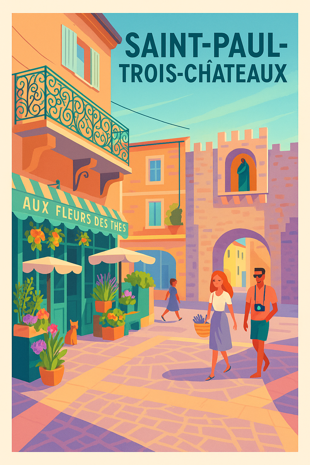 Affiche de Saint-Paul-Trois-Châteaux - Charme Provençal et Douceur de Vie