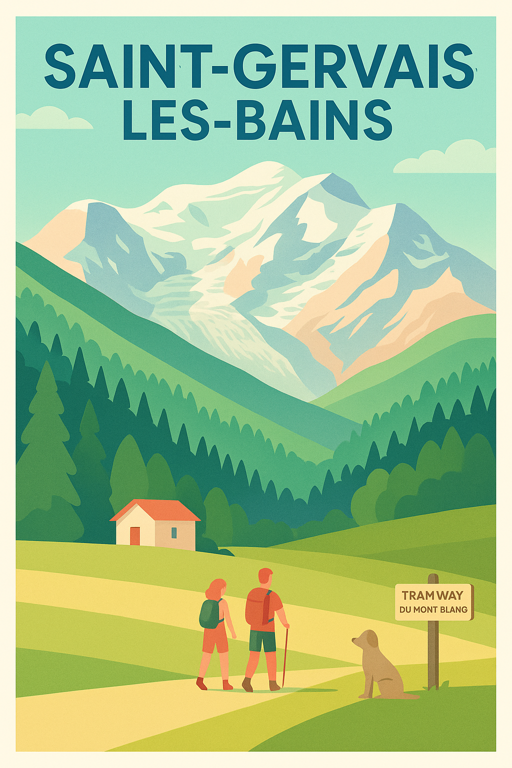 Affiche de Saint-Gervais-les-Bains - Évasion au cœur des Alpes