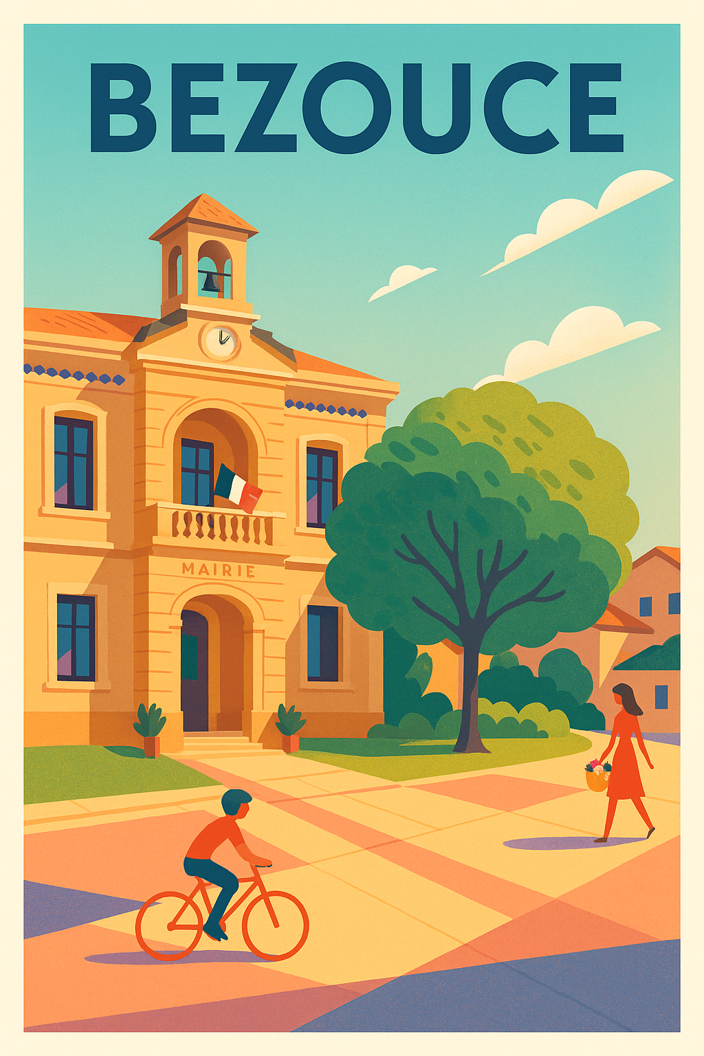 Affiche de Bezouce - Charme et sérénité au cœur du village