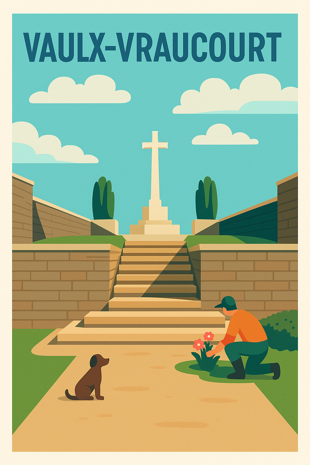 Affiche de Vaulx-Vraucourt - Sérénité et Mémoire au cœur du village