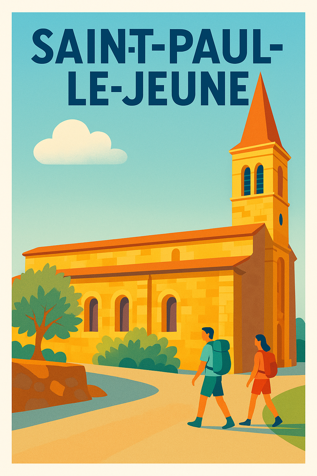 Affiche de Saint-Paul-le-Jeune - Un détour authentique en Ardèche
