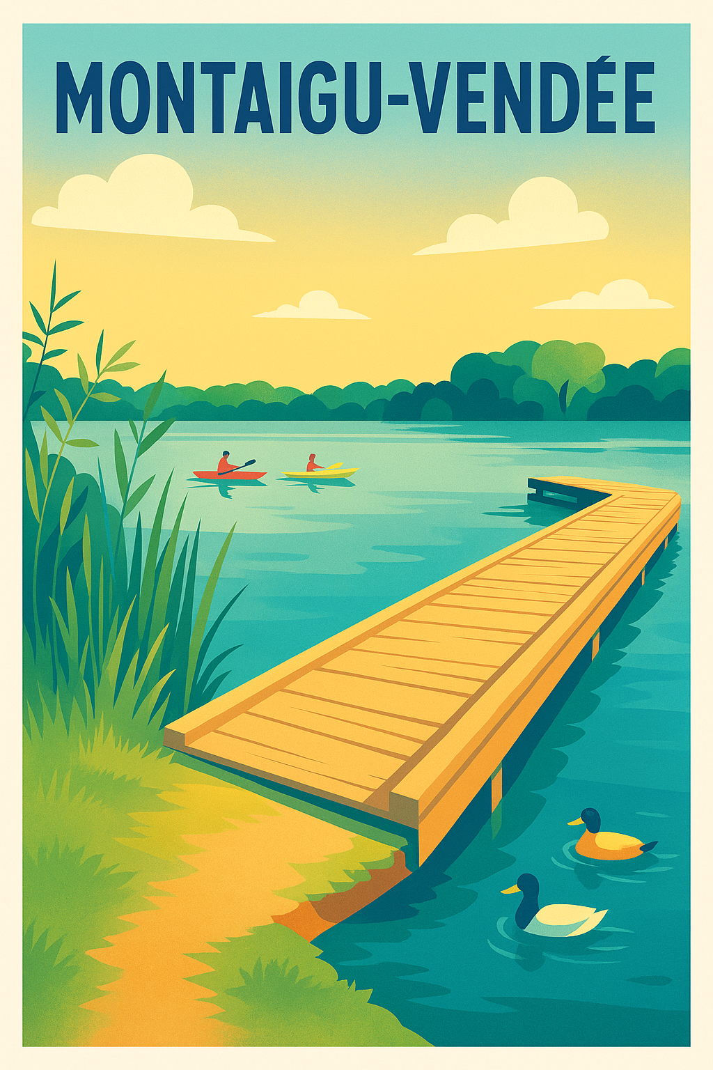 Affiche de Montaigu-Vendée - Escapade Nature au Bord de l'Eau