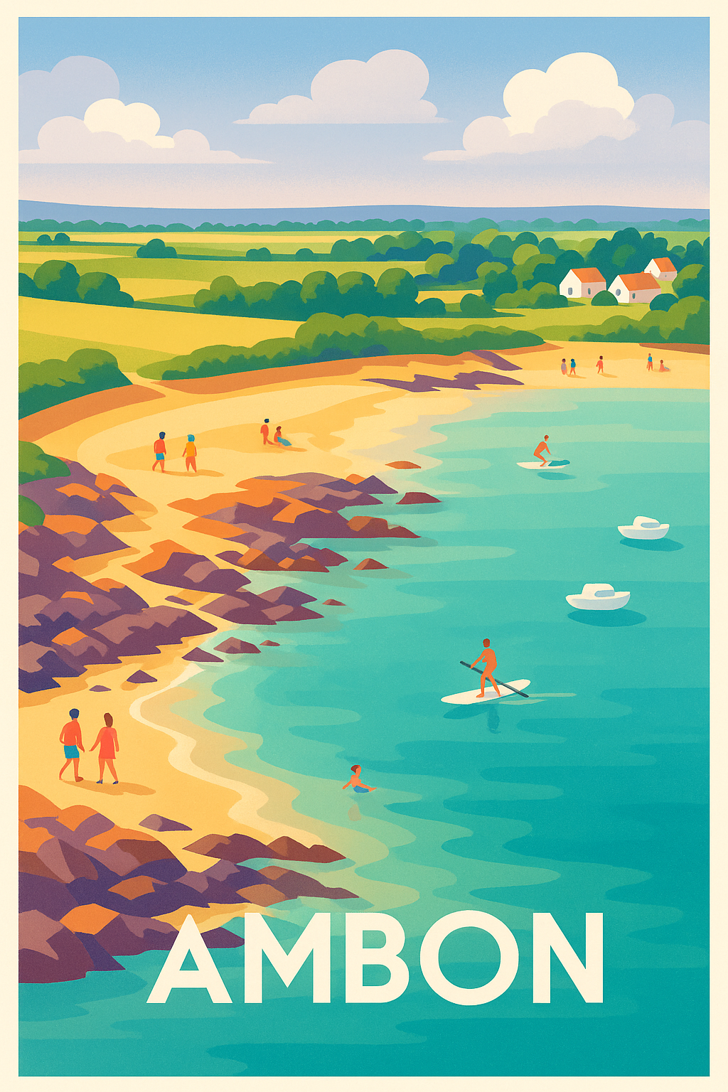 Affiche de Ambon - Évasion et douceur de la côte Atlantique