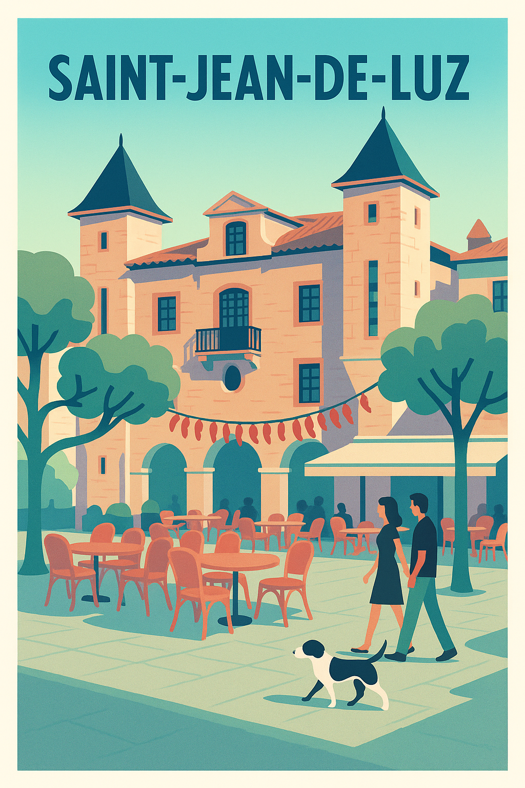 Affiche de Saint-Jean-de-Luz - Charme basque en terrasse