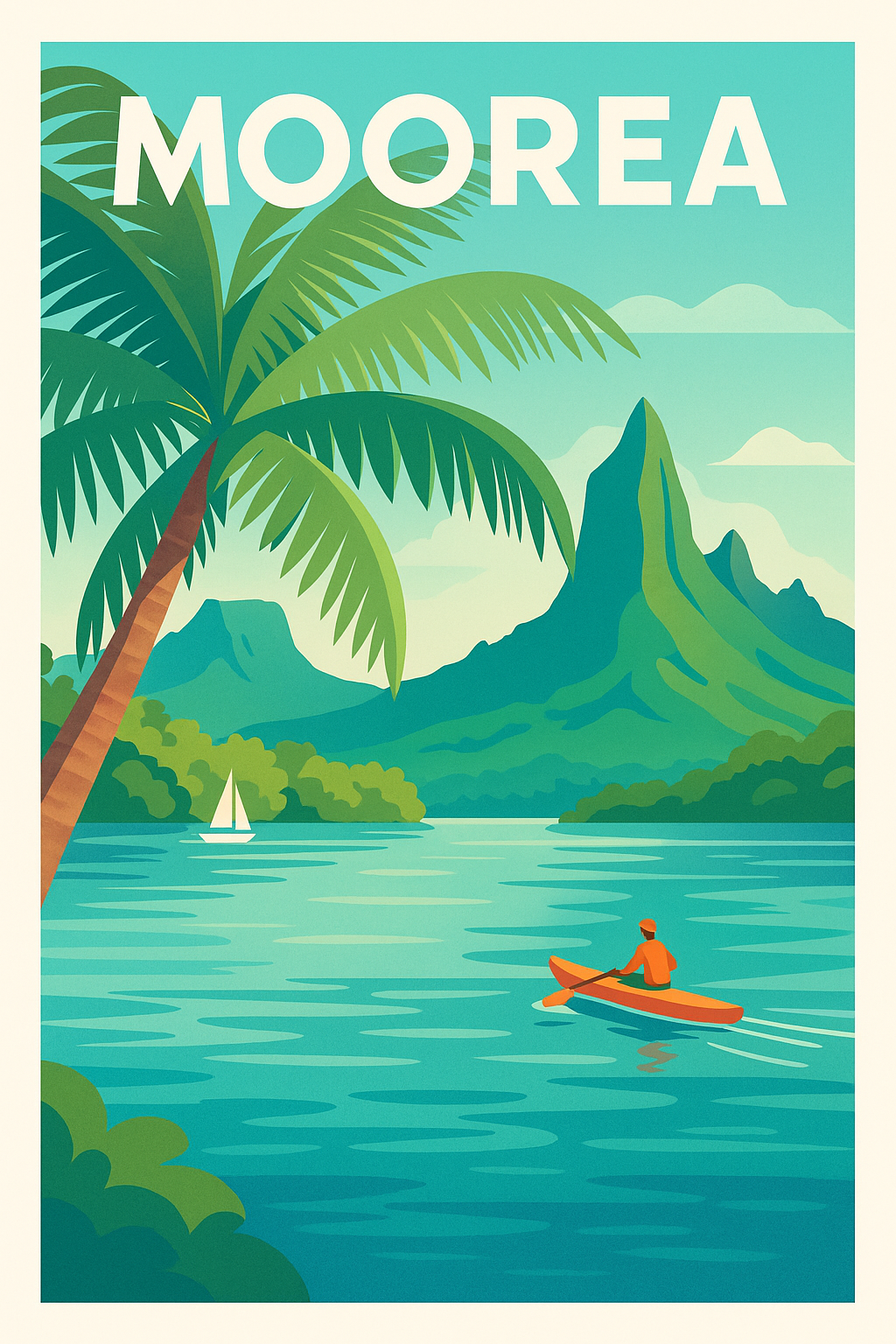 Affiche de Moorea - Évasion paradisiaque au cœur du Pacifique