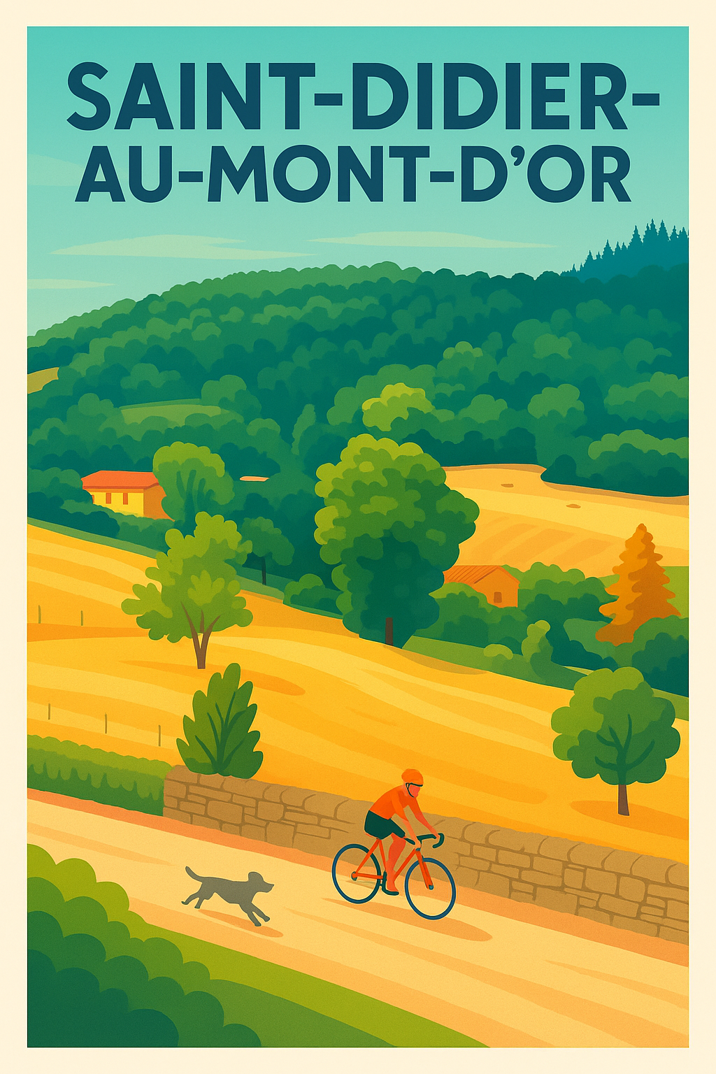 Affiche de Saint-Didier-au-Mont-d'Or - Échappée bucolique à vélo