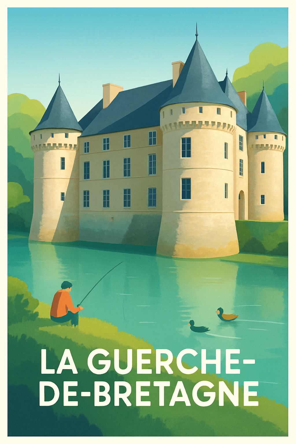 Affiche de La Guerche-de-Bretagne - Sérénité au Château et au bord de l'eau