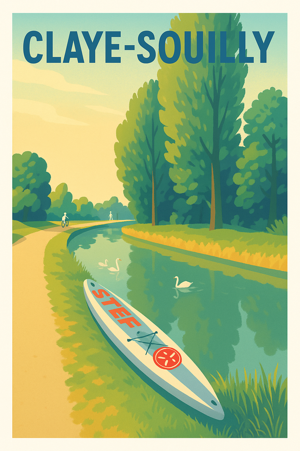 Affiche de Claye-Souilly - Évasion bucolique au fil de l'eau