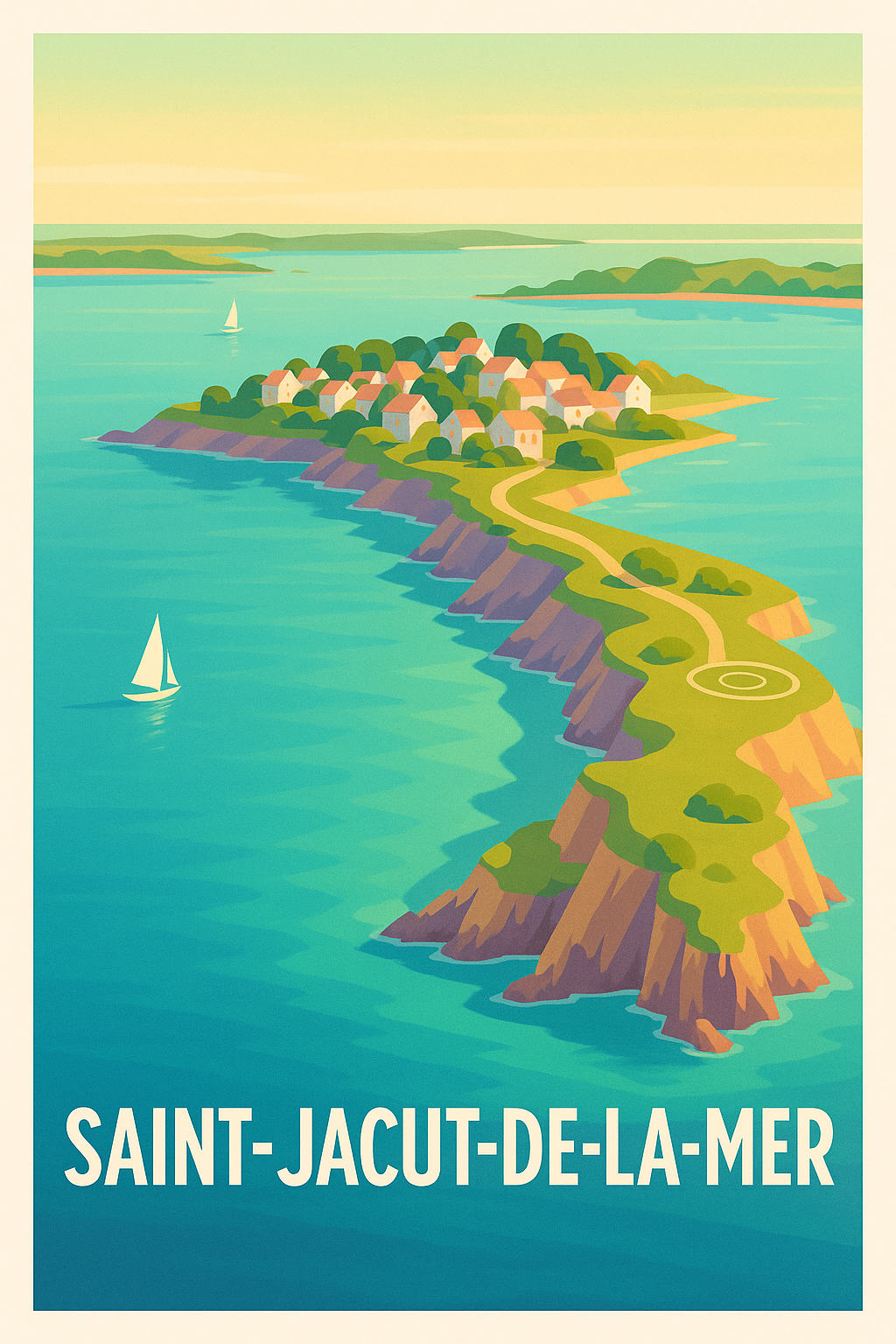 Affiche de Saint-Jacut-de-la-Mer - Une escapade nature entre mer et falaises