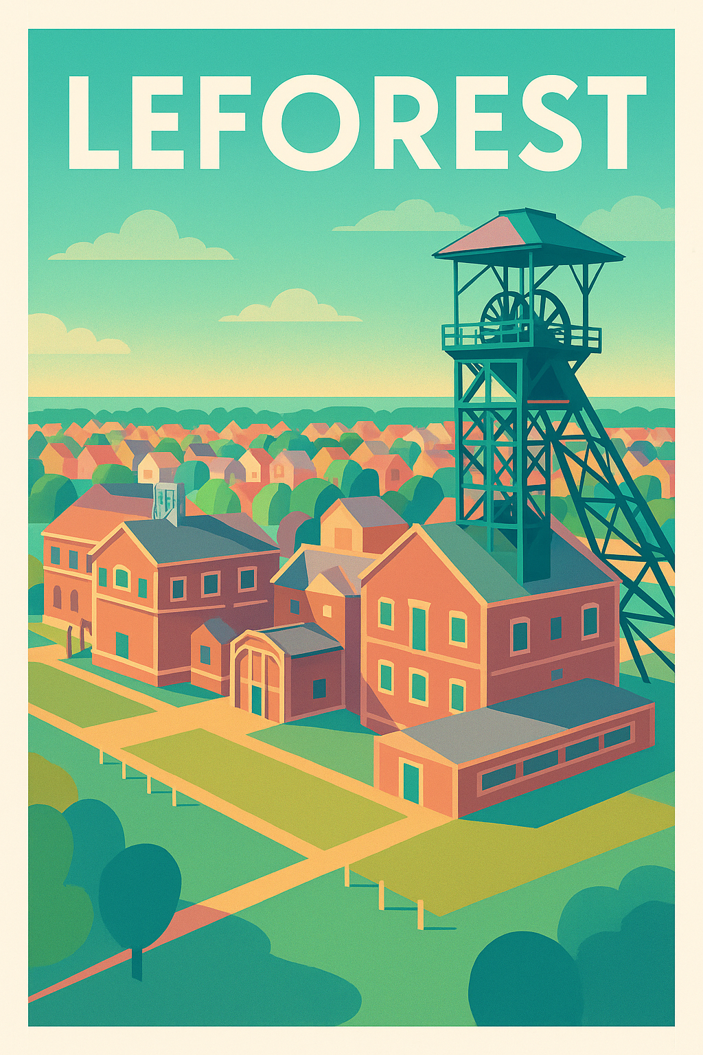 Affiche de Leforest - L'élégance industrielle au cœur du Nord