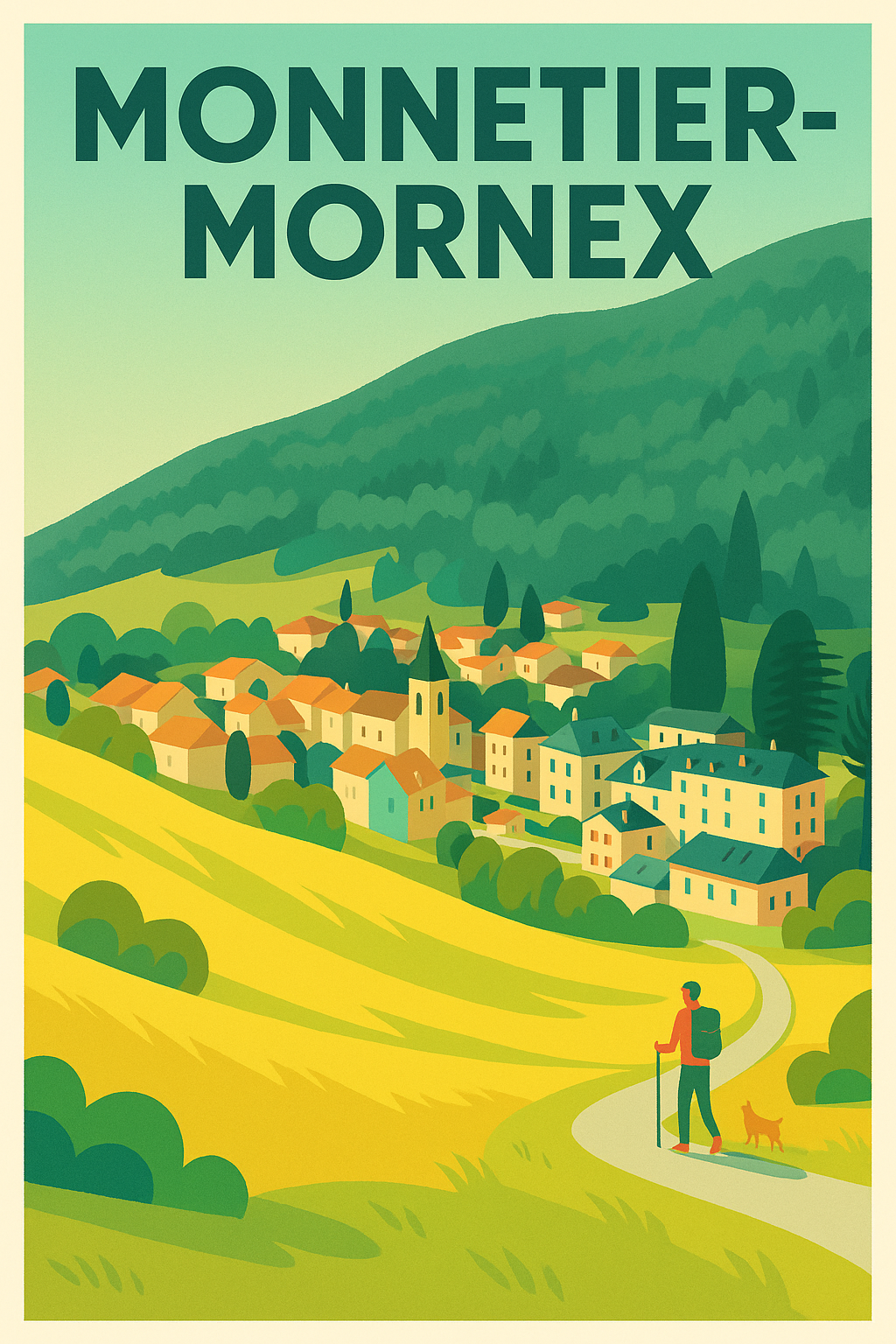 Affiche de Monnetier-Mornex - Un havre de paix au cœur de la nature