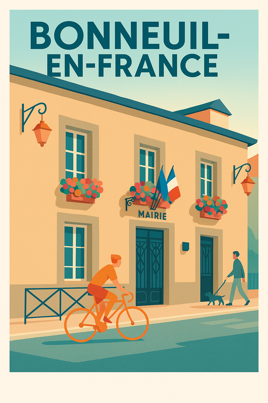 Affiche de Bonneuil-en-France - Charme et quiétude de la mairie