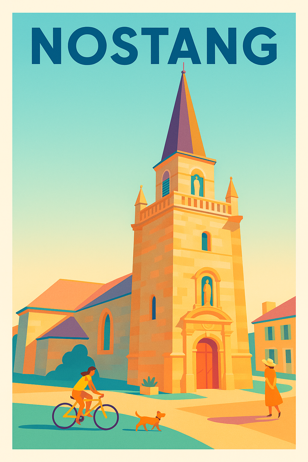 Affiche de Nostang - Charme et douceur bretonne au cœur du village