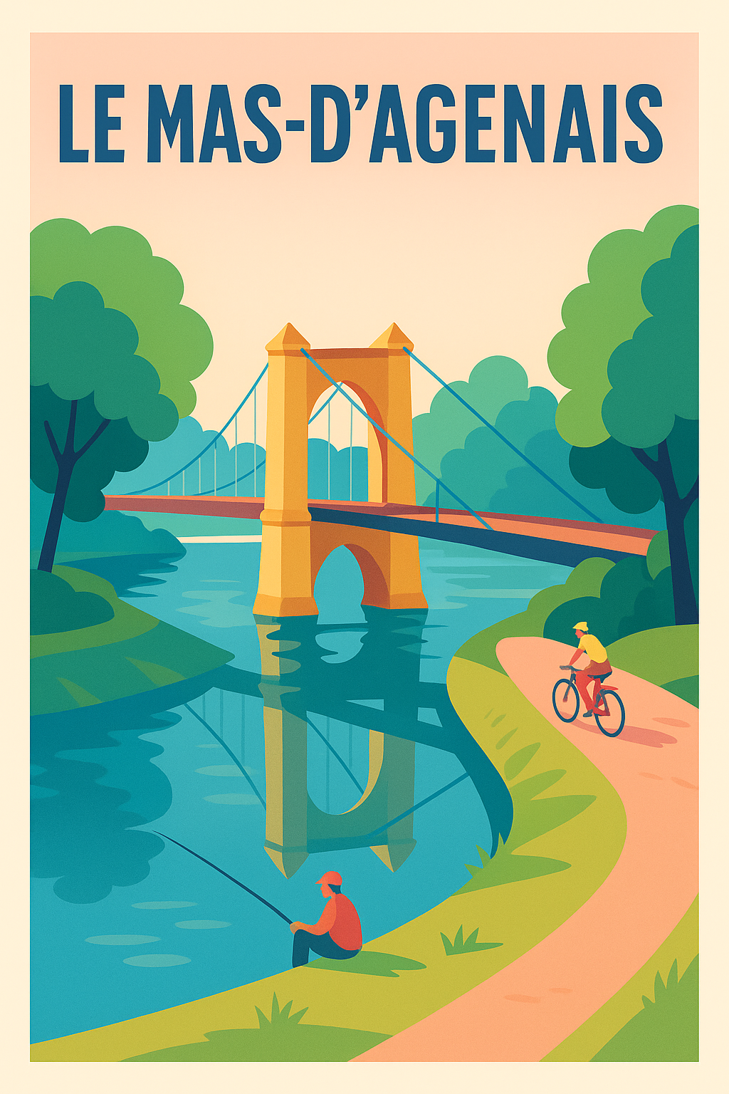 Affiche de Le Mas-d'Agenais - Sérénité au fil de l'eau