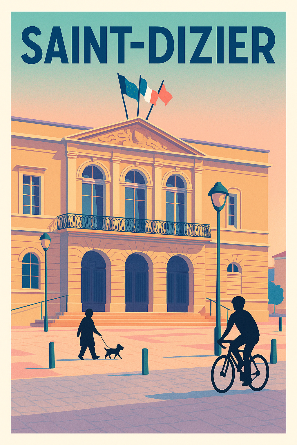 Affiche de Saint-Dizier - Élégance et Sérénité en Ville