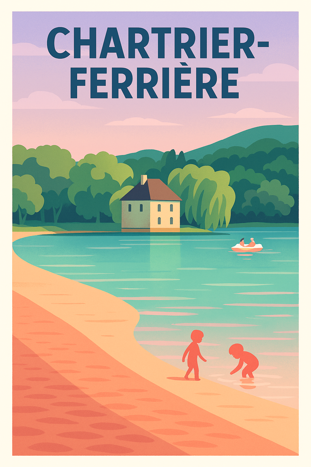 Affiche de Chartier-Ferrière - Sérénité au bord de l'eau