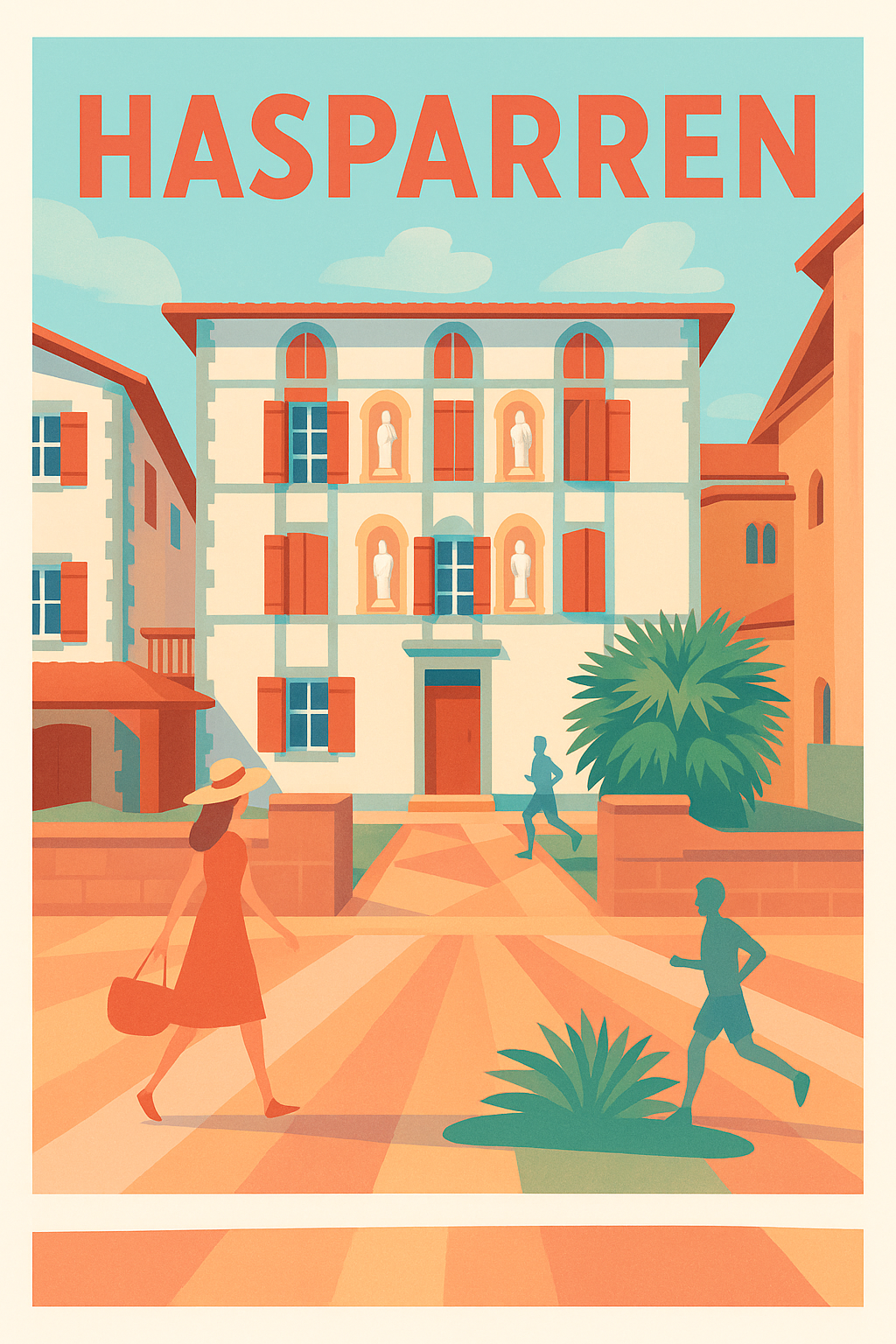 Affiche de Hasparren - Charme et douceur au cœur du Pays Basque