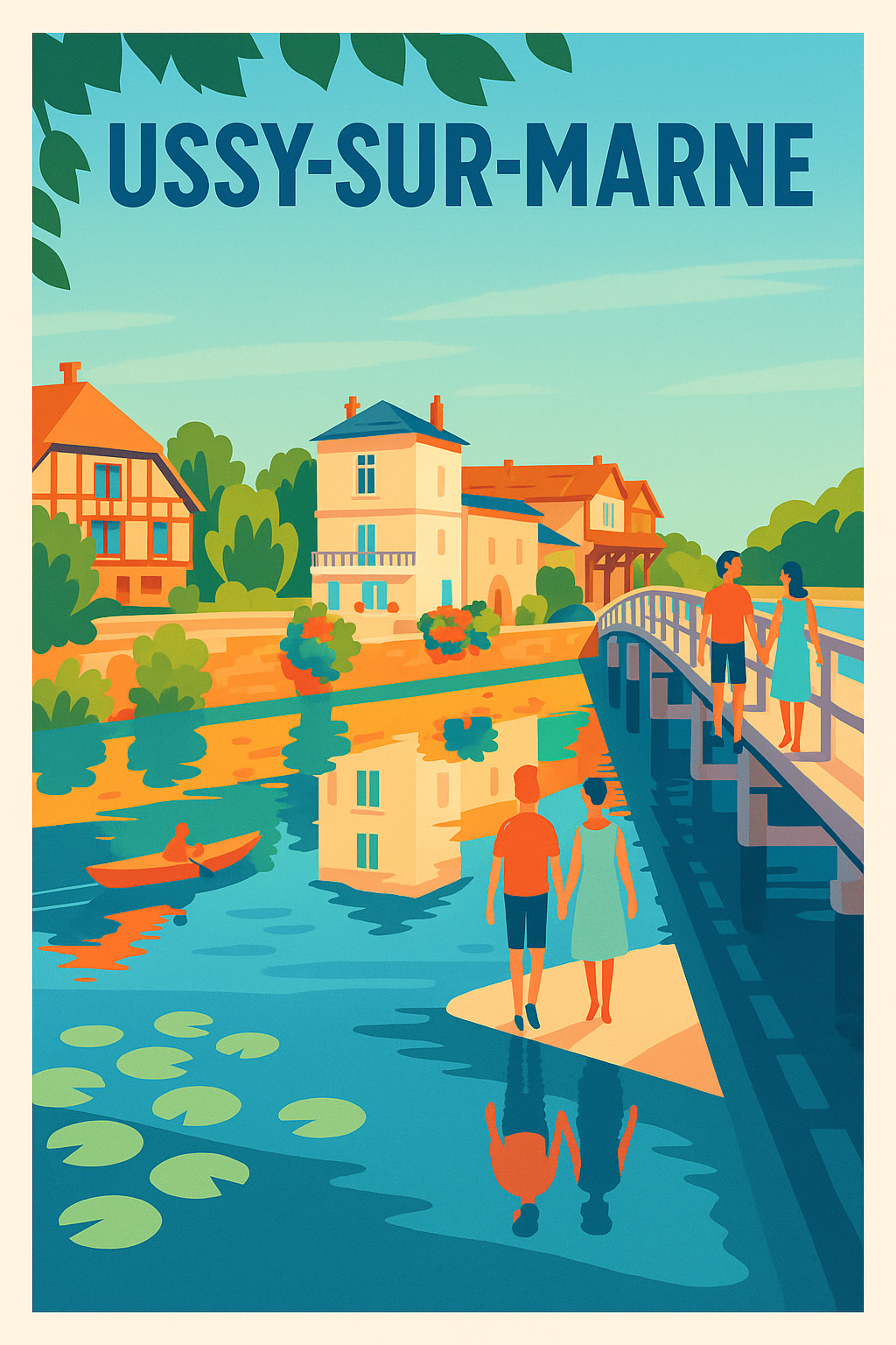 Affiche de Ussy-sur-Marne - Charme et sérénité au fil de l'eau
