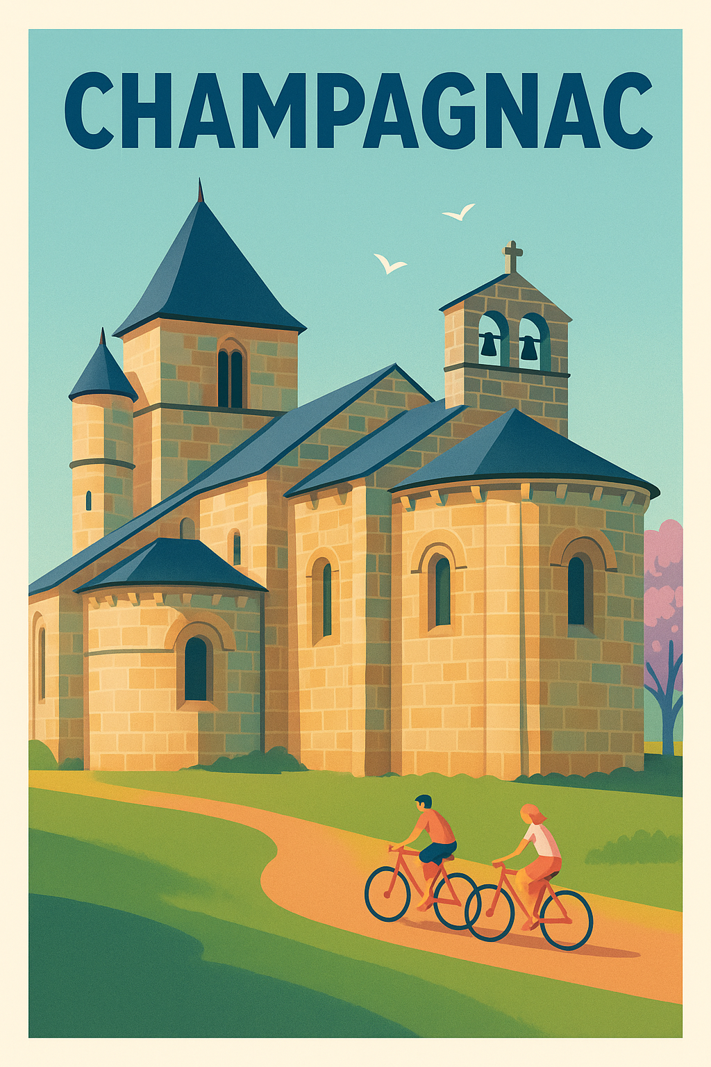 Affiche de Champagnac - Escapade à vélo au cœur du patrimoine