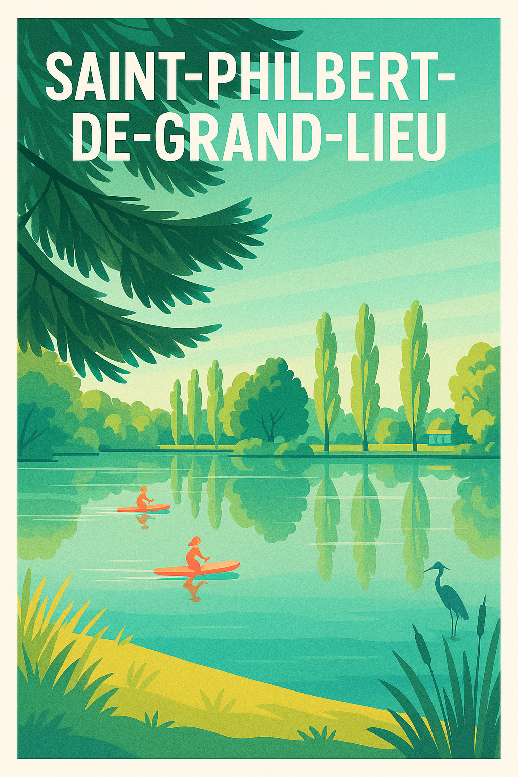 Affiche de Saint-Philbert-de-Grand-Lieu - Harmonie naturelle au fil de l'eau