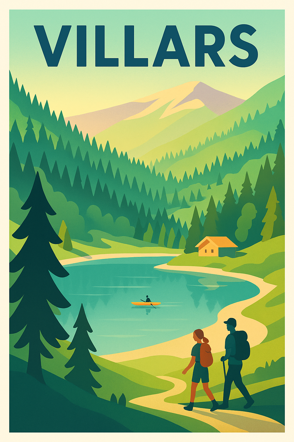Affiche de Villars - Évasion nature au cœur des montagnes