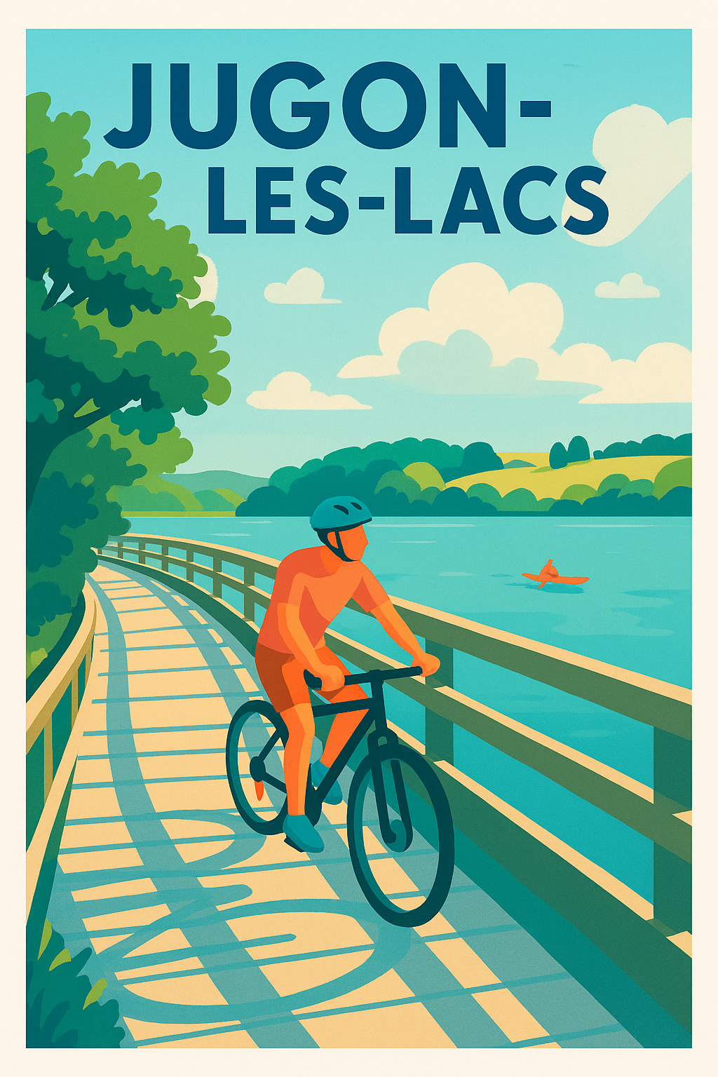 Affiche de Jugon-les-Lacs - Nature et loisirs au fil de l'eau