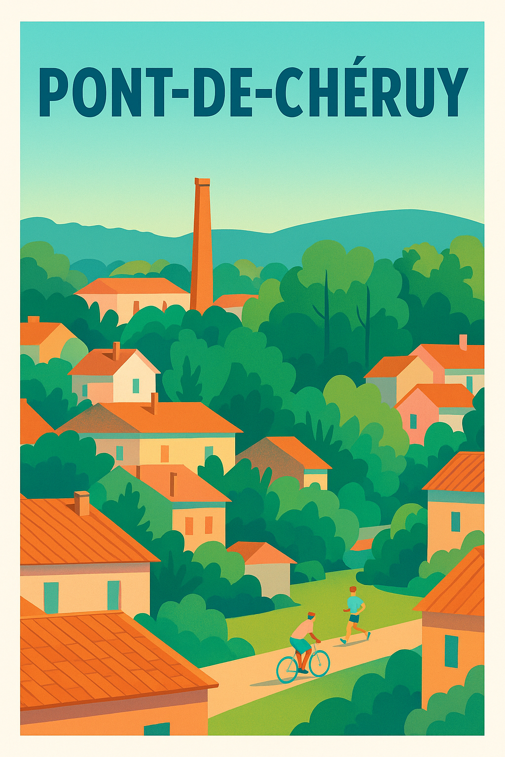 Affiche de Pont-de-Chéruy - Charme et douceur de la vie villageoise