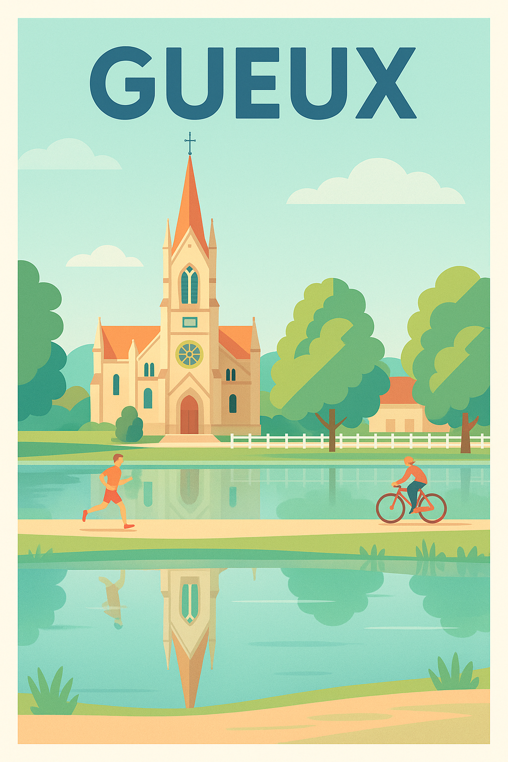 Affiche de Gueux - Charme paisible entre nature et patrimoine