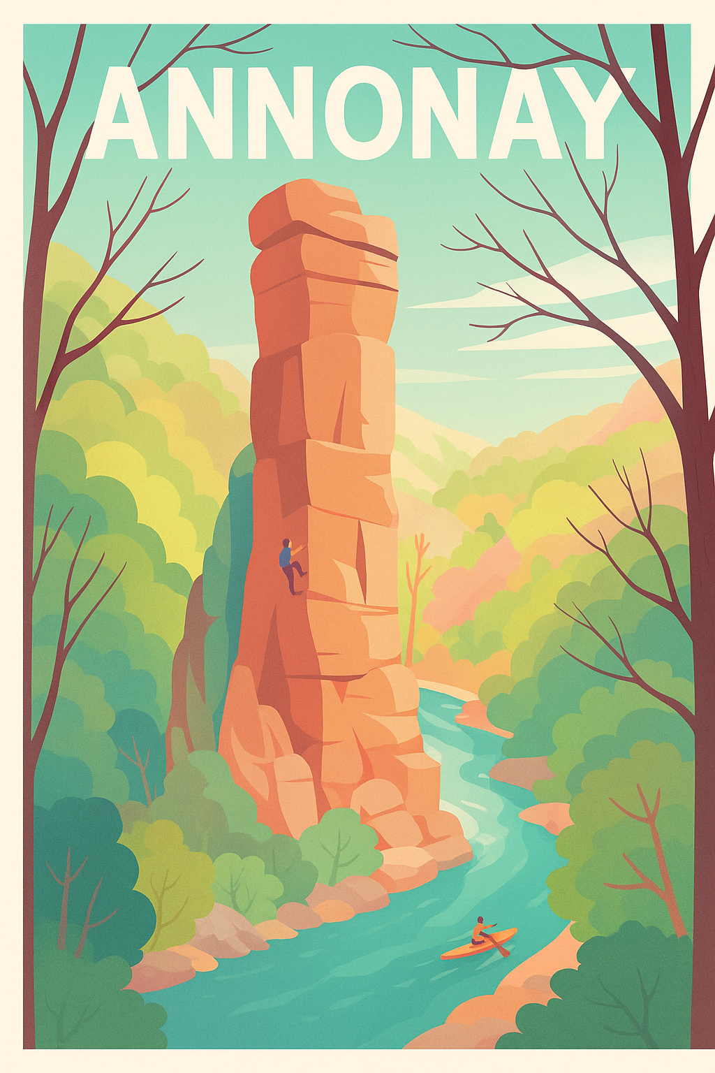 Affiche de Annonay - Aventures et nature au fil de l'eau