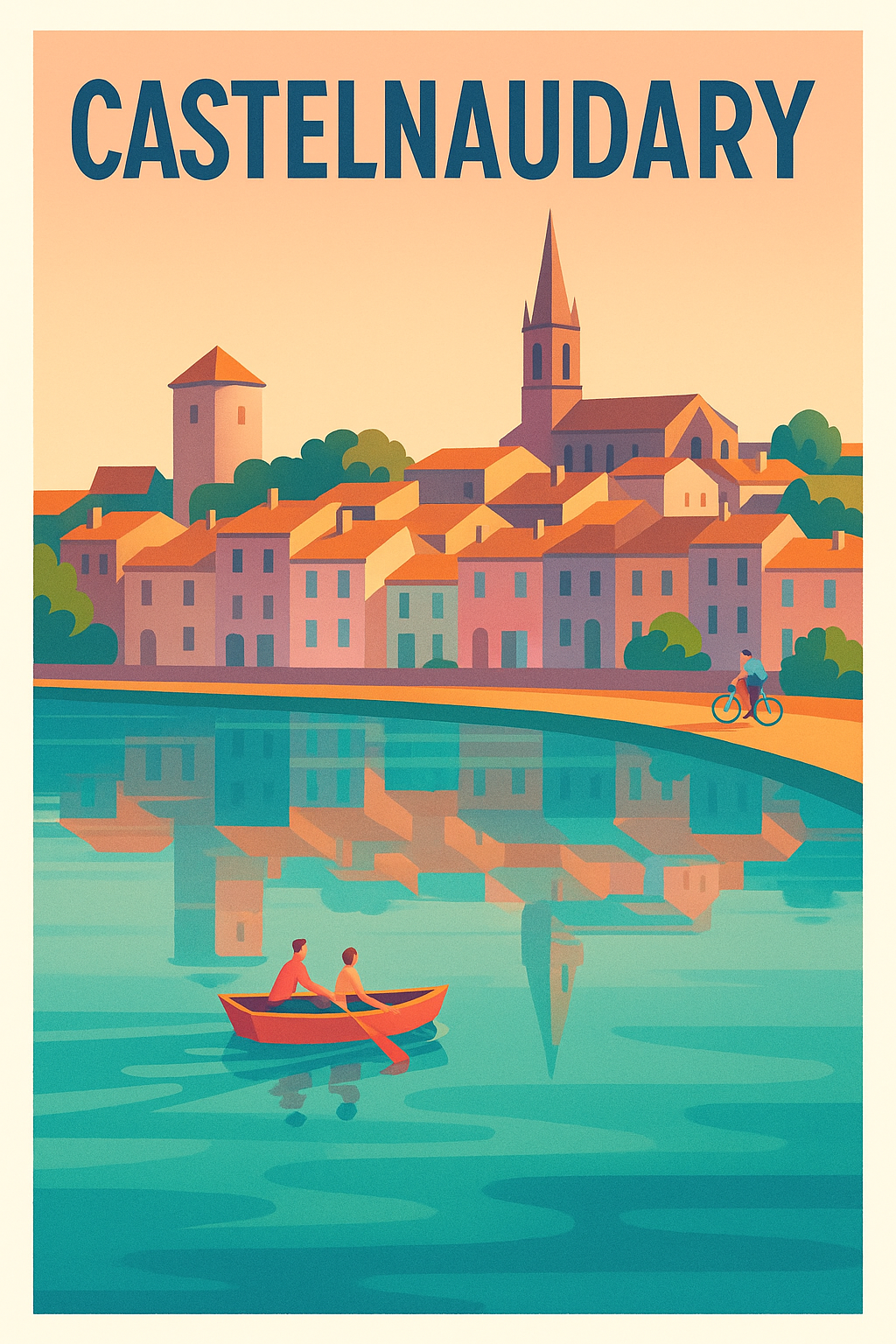 Affiche de Castelnaudary - Charme et sérénité au bord de l'eau