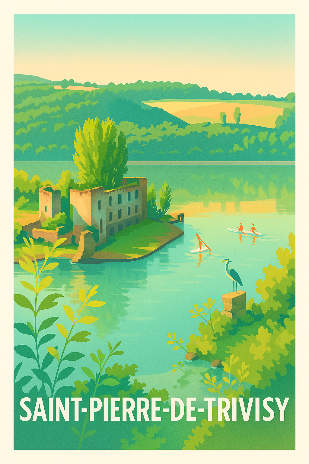 Affiche de Saint-Pierre-de-Trivisy - Évasion nature et sérénité