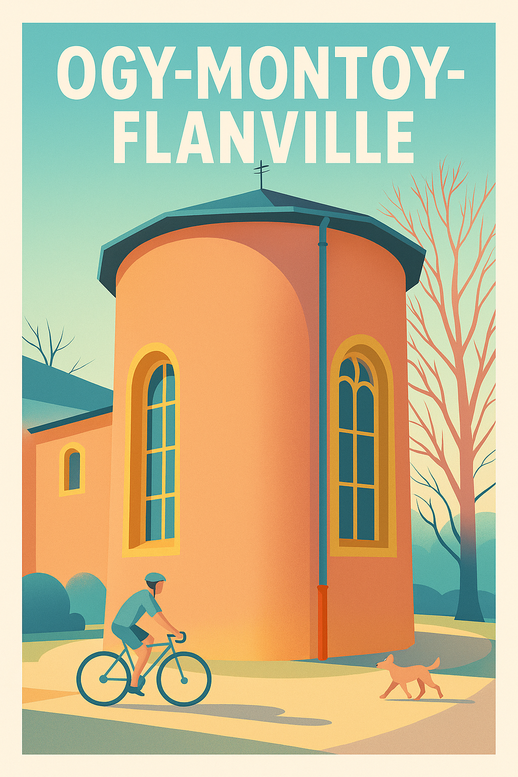 Affiche de Ogy-Montoy-Flanville - Charme et douceur à vélo
