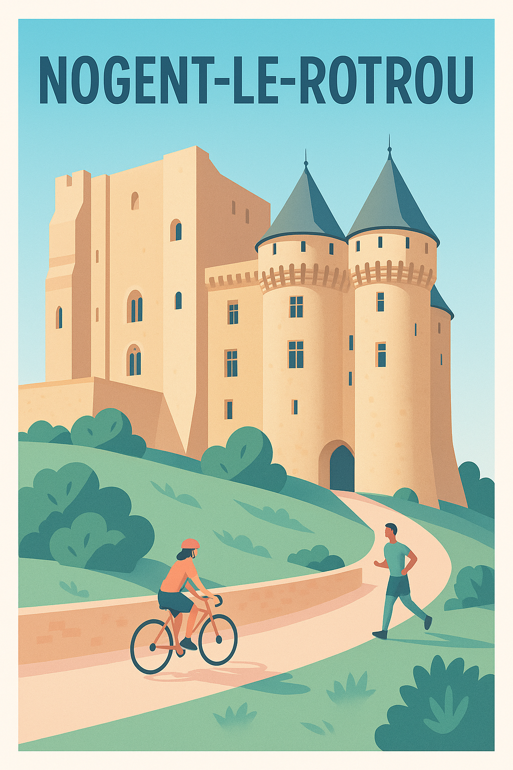 Affiche de Nogent-le-Rotrou - L'élégance médiévale au cœur de la nature