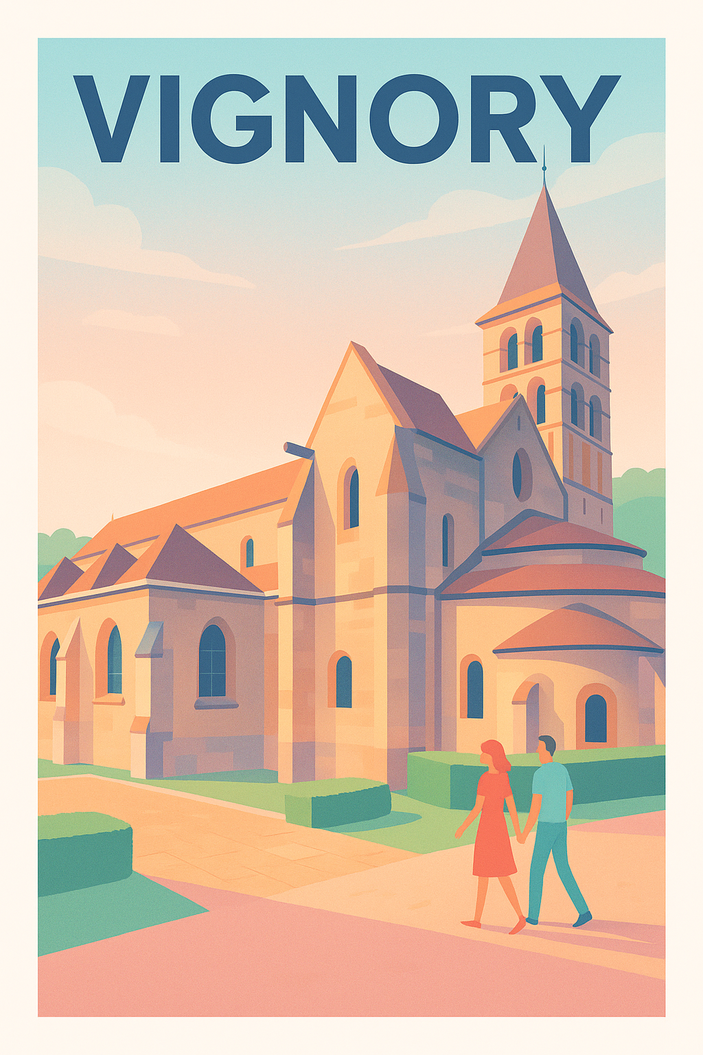 Affiche Vignory — Charme et douceur d'un village historique · poster d'art de Vignory
