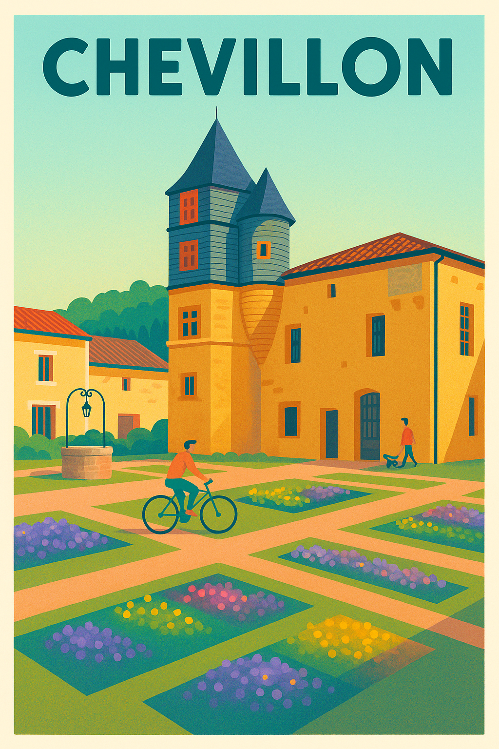 Affiche de Chevillon - Charme et Tranquillité en Couleurs