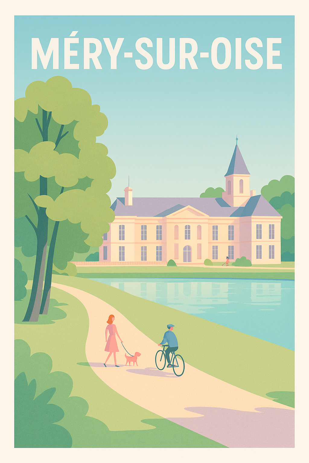 Affiche de Méry-sur-Oise - Promenade bucolique au bord de l'eau