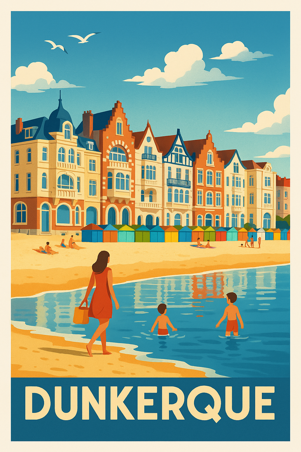 Dunkerque - Détente en bord de mer