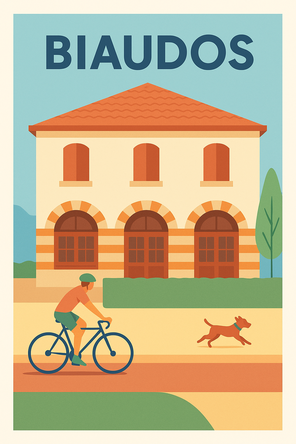 Affiche de Biaudos - L'élégance tranquille au cœur de la nature